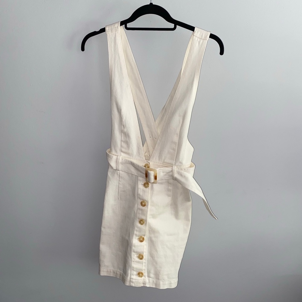 Jean v neck dress